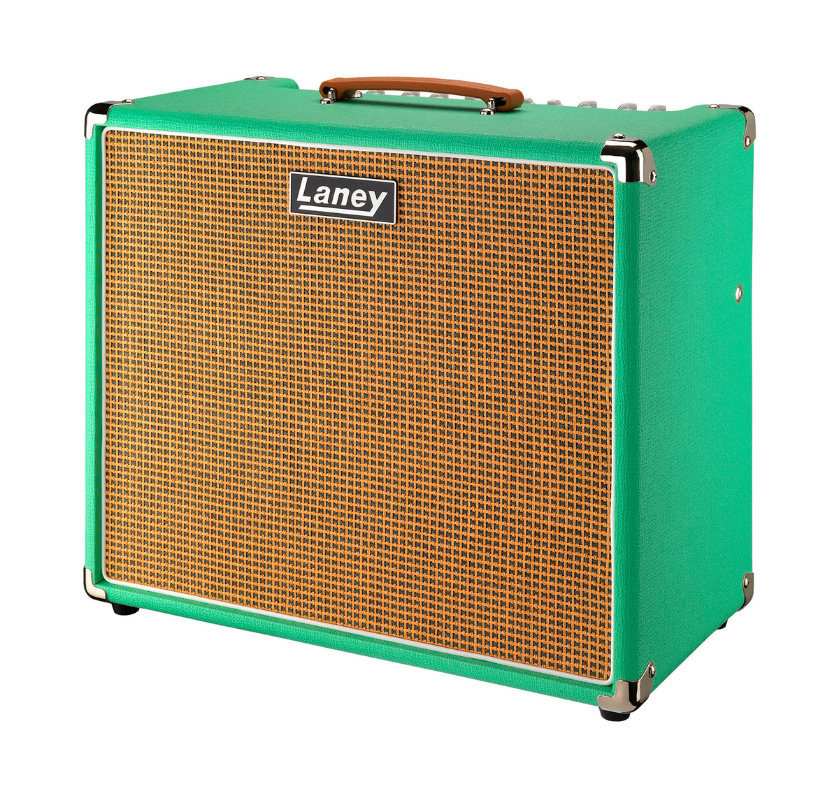Ampli guitare électrique 60W, 1x HP 12" HH, 2 canaux, EQ 3 bandes, réverb, tremolo, chorus, boucle d'effet, sea foam green