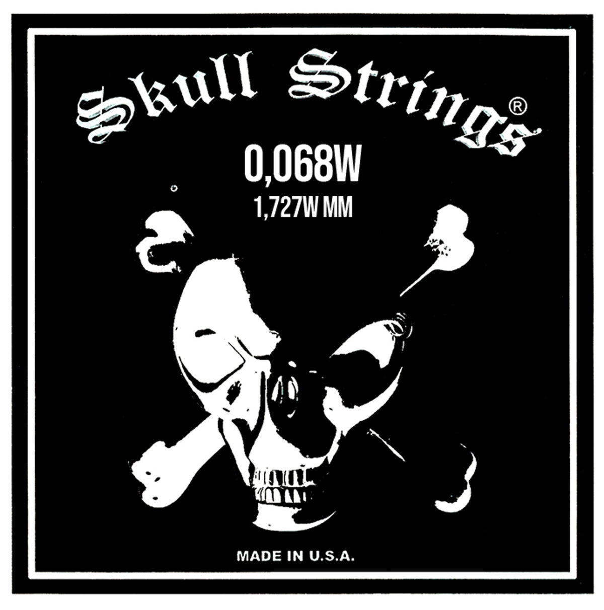 Corde guitare électrique SKULL 068W
