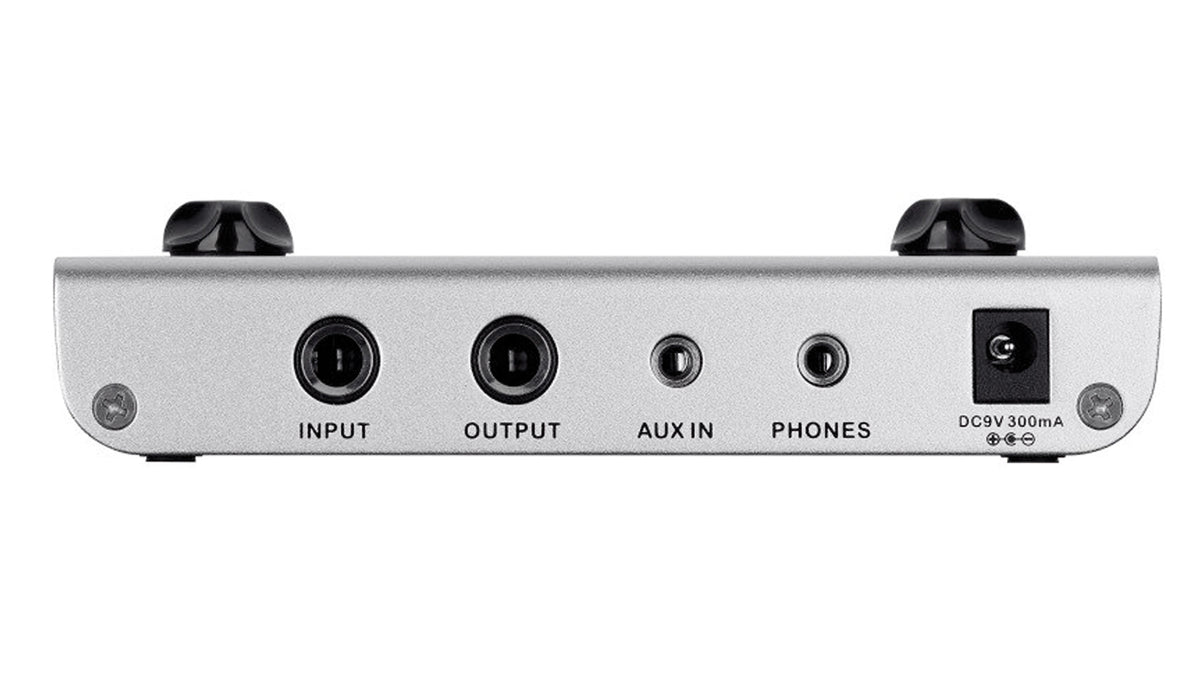 Pédalier multi-effets PE100, 6 blocs d'effet comprenant 39 types d'effets, 98 presets usine et 99 presets utilisateur, noir
