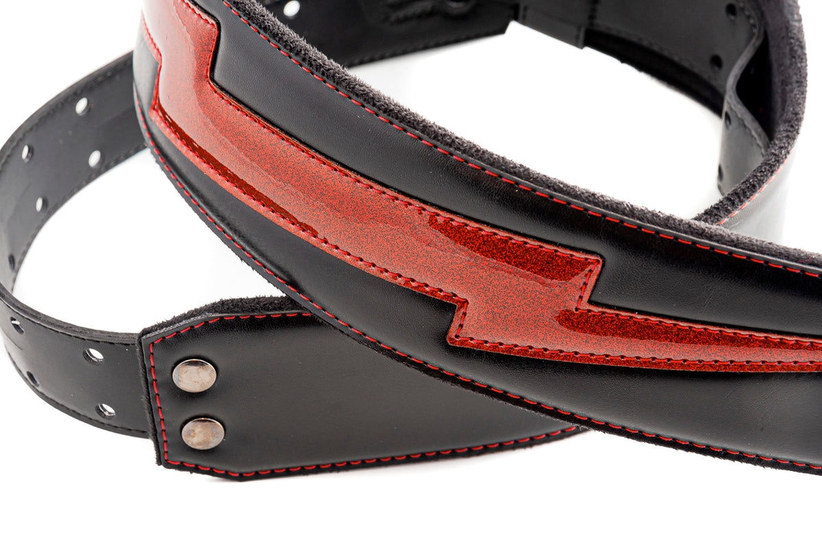 COURROIE VEGAN RIGHTON BOLT ROUGE