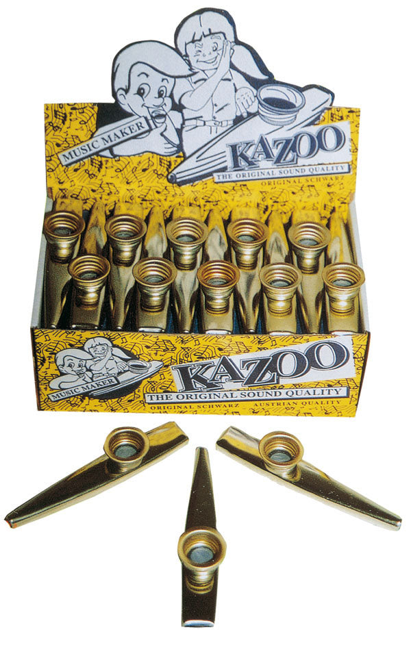 Boite de 22 kazoos en métal