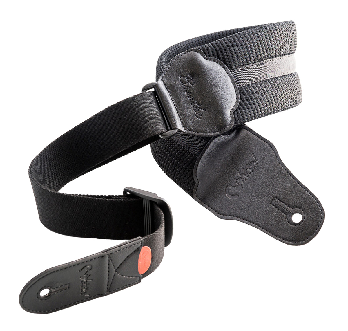 Courroie modèle BREATHE, matière imperméable avec membrane respirante interne, largeur 8 cm, longueur 103 à 130 cm, noir
