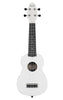 Pack de ukelele soprano Keiki K2 blanco satinado