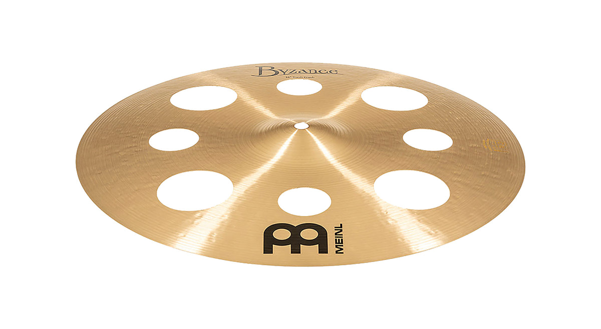 TRASH CRASH MEINL BYZANCE 16" TRADITIONAL, ALLIAGE BRONZE B20, MARTELÉE A LA MAIN, FINITION TRADITIONNELLE