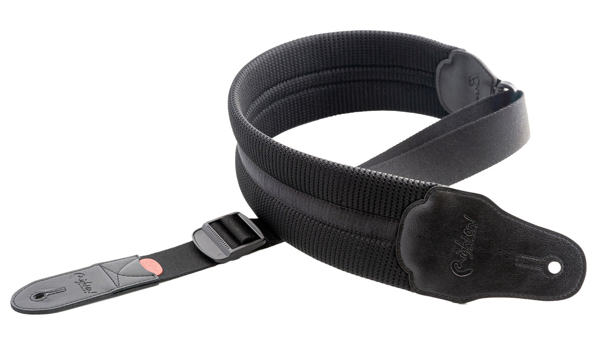 Courroie modèle BREATHE, matière imperméable avec membrane respirante interne, largeur 8 cm, longueur 103 à 130 cm, noir