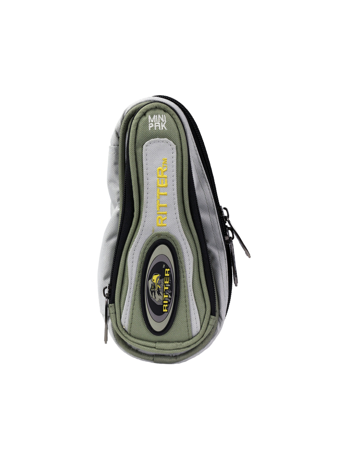 Mini sac, 1 poche, scratch ceinture, gris et kaki