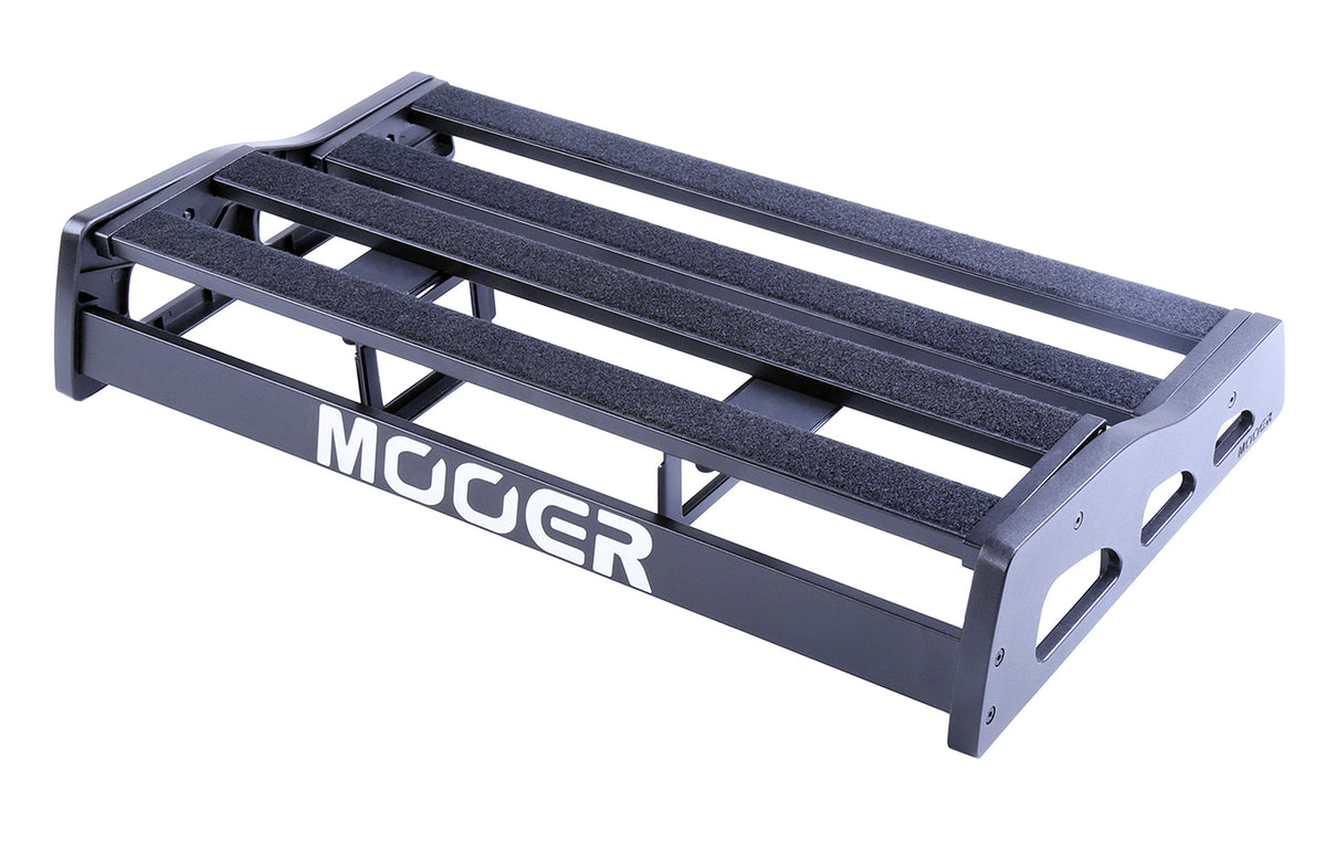 Pedalboard TF-20S, structure en aluminium à deux niveaux réglables, dimensions: 60 x 28.5 x 8.6 cm, noir