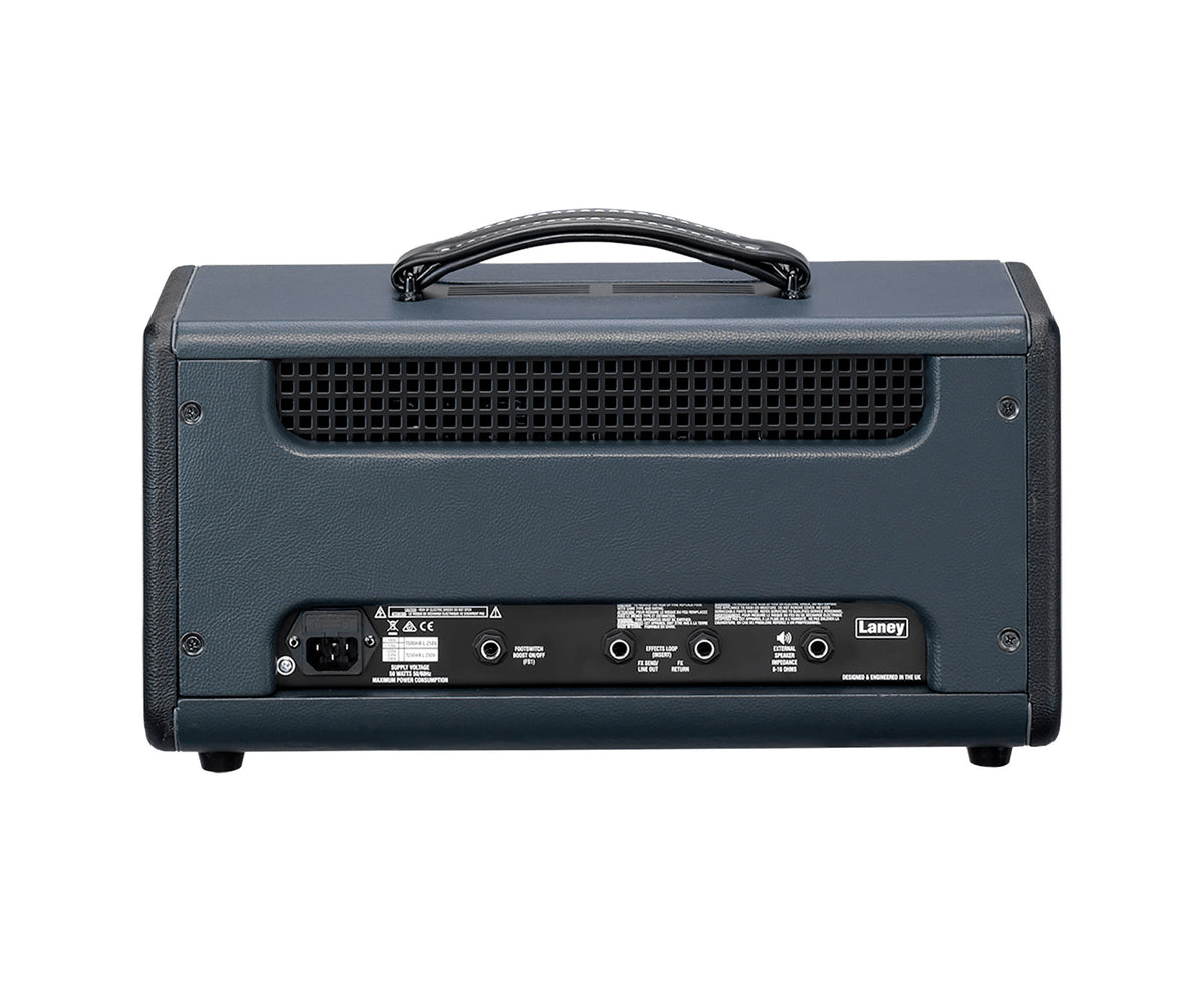 Tête à lampes CUB-SUPERTOP, 15W & <1W, 3 lampes préampli 12AX7, 2 lampes de puissance EL84 (Class AB), réverb, gris et noir