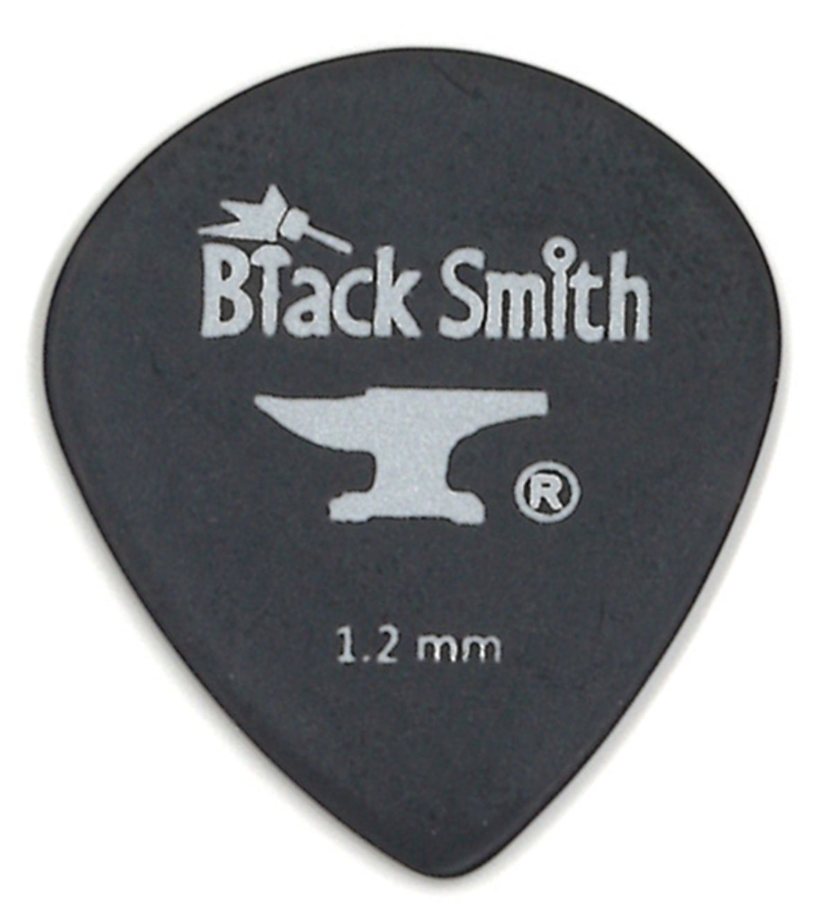 Sachet de 10 médiators Carbon Teardrop Heavy 1.2 mm, noir