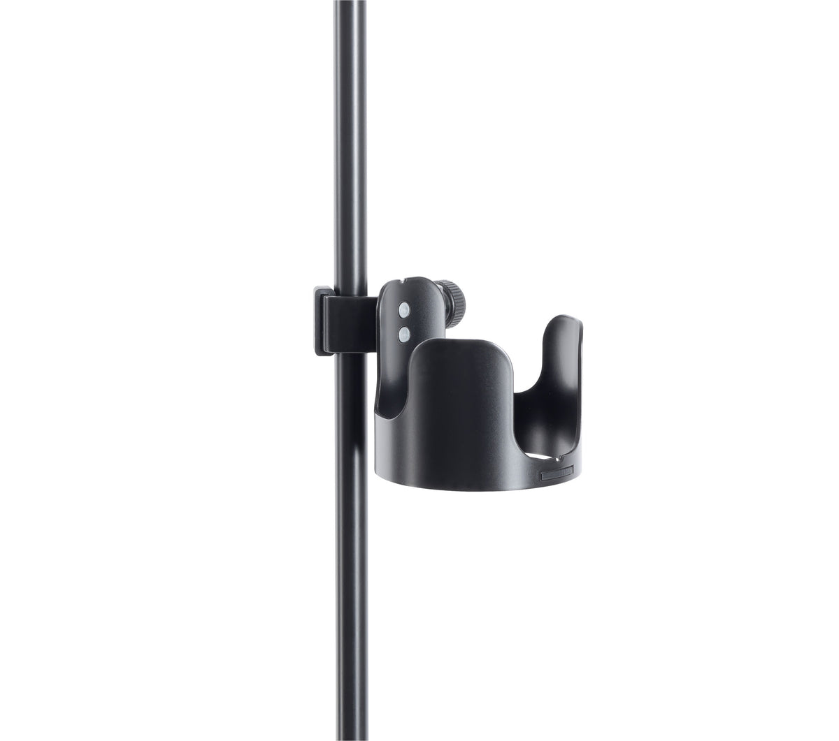 Support pour boisson K&M 16018, à fixer sur pied, noir
