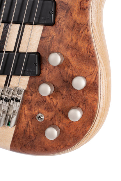 A5 BEYOND, SINGLE CUTAWAY, CORPS FRÊNE, TABLE BUBINGA, MANCHE TRAVERSANT, MICROS ET EQ BARTOLINI MK-1, NATUREL,ETUI FLY CASE