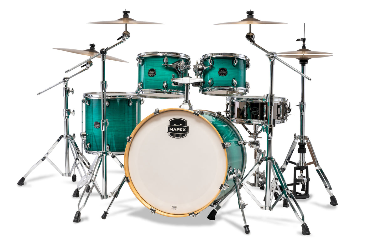 Batterie Mapex Armory Stage 22, 5 fûts, bouleau et érable, sans accessoires, Jade Stone