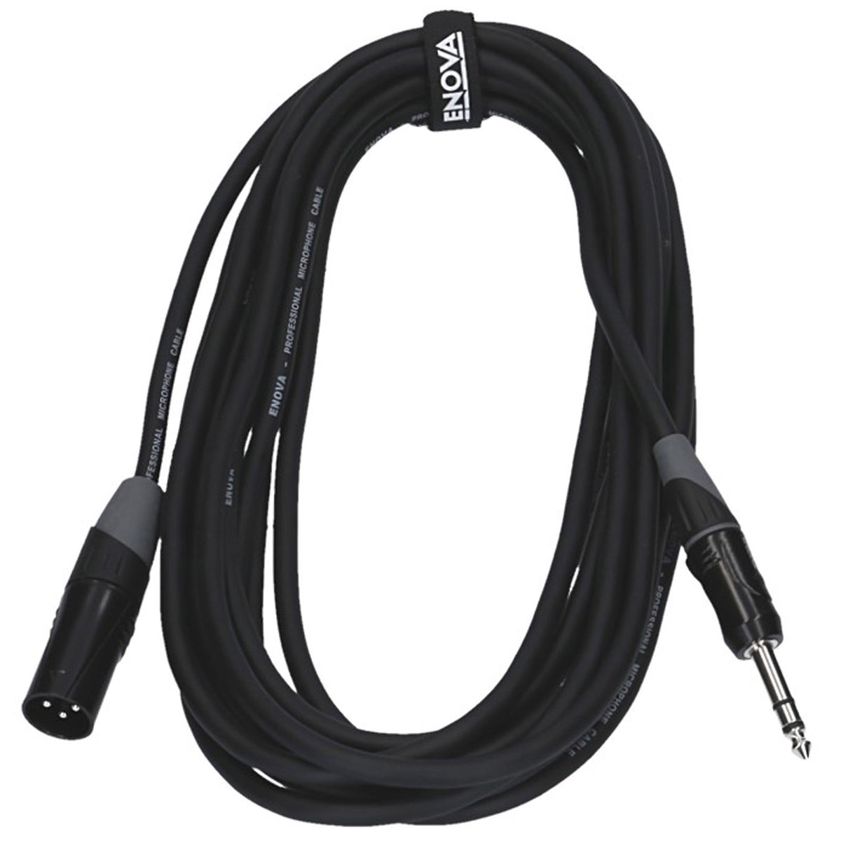 Câble micro XLR mâle/Jack stéréo, 6 mètres, noir