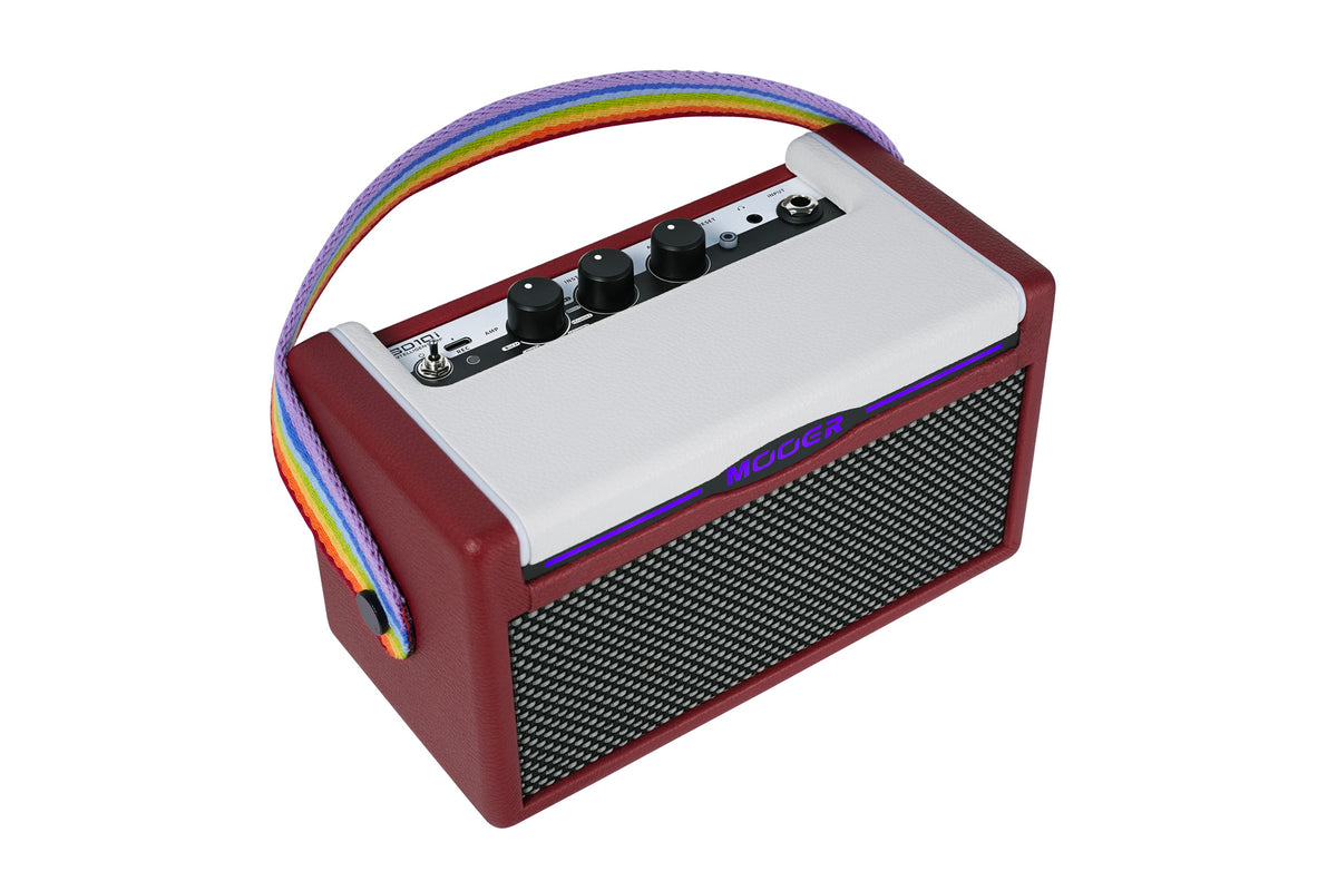 Ampli SD10i, 10W, 2x HP 2", 52 modélisations d'amplis, 25 simulations d'enceintes, 126 effets, sur batterie rechargeable, rouge