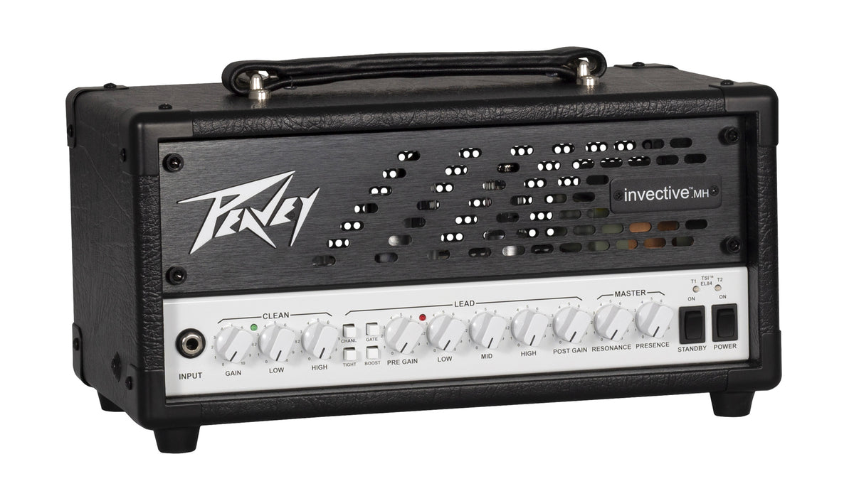 Tête amplifiée à lampes compact 20W, 2 canaux, EQ 3 bandes, sortie DI, finition noir