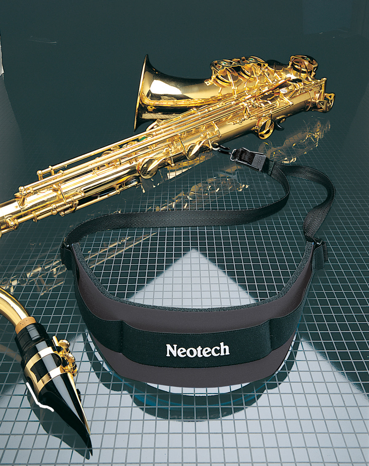 Cordon de saxophone Neotech Soft Strap, Taille XL (Crochet en métal)