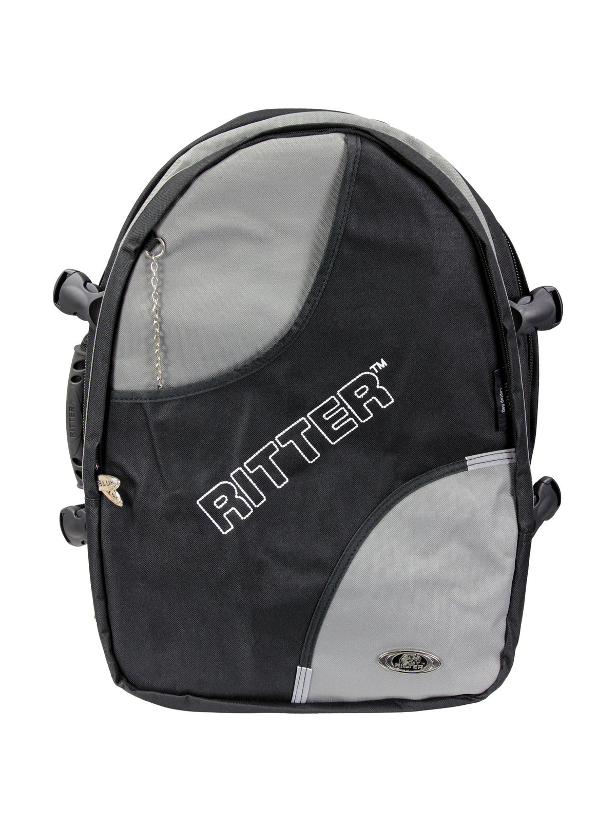 Dimensions: 34x30x7cm, noir & gris acier