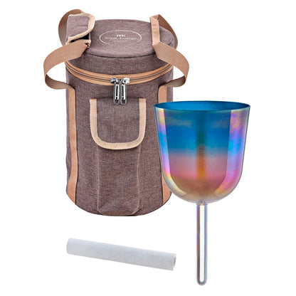 SINGING BOWL SONIC ENERGY CRYSTAL 528 HZ, COLORIS SUNRISE BLUE