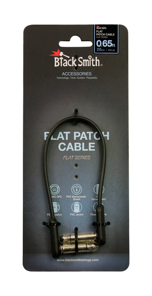 Cable patch jack acodado Black Smith de 0.20m