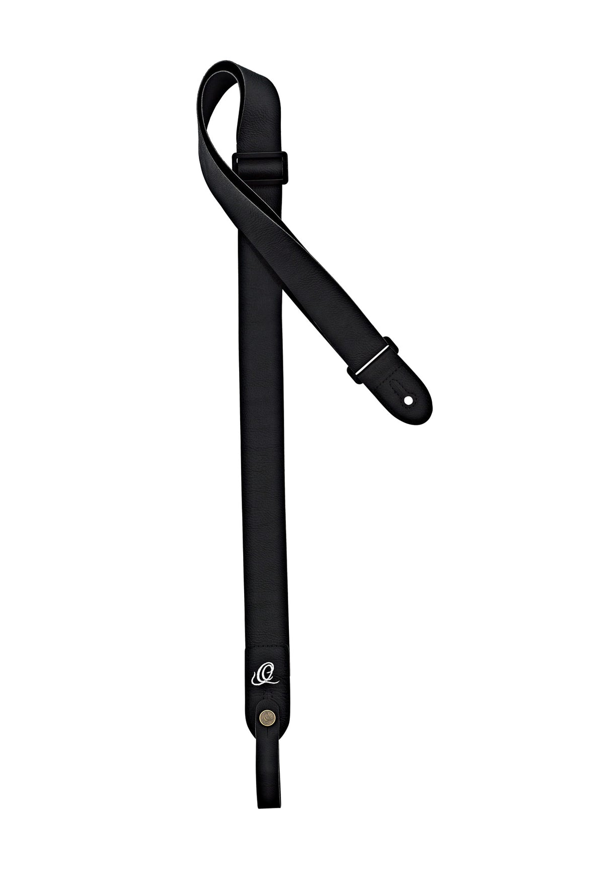 Courroie ukulélé, Vegan, PVC sans phtalate, 100% recyclable, largeur 4 cm, longueur jusqu'à 136 cm, noir