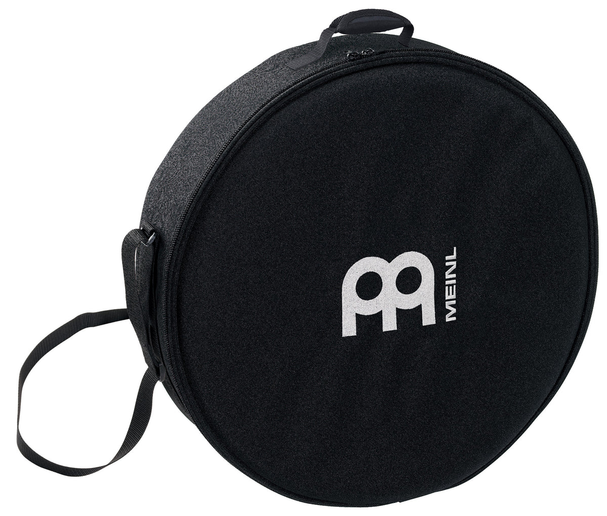 Housse pour Frame Drum 16", profondeur 2"1/2, nylon rembourré, poignée, sangle, double fermeture éclair, noir