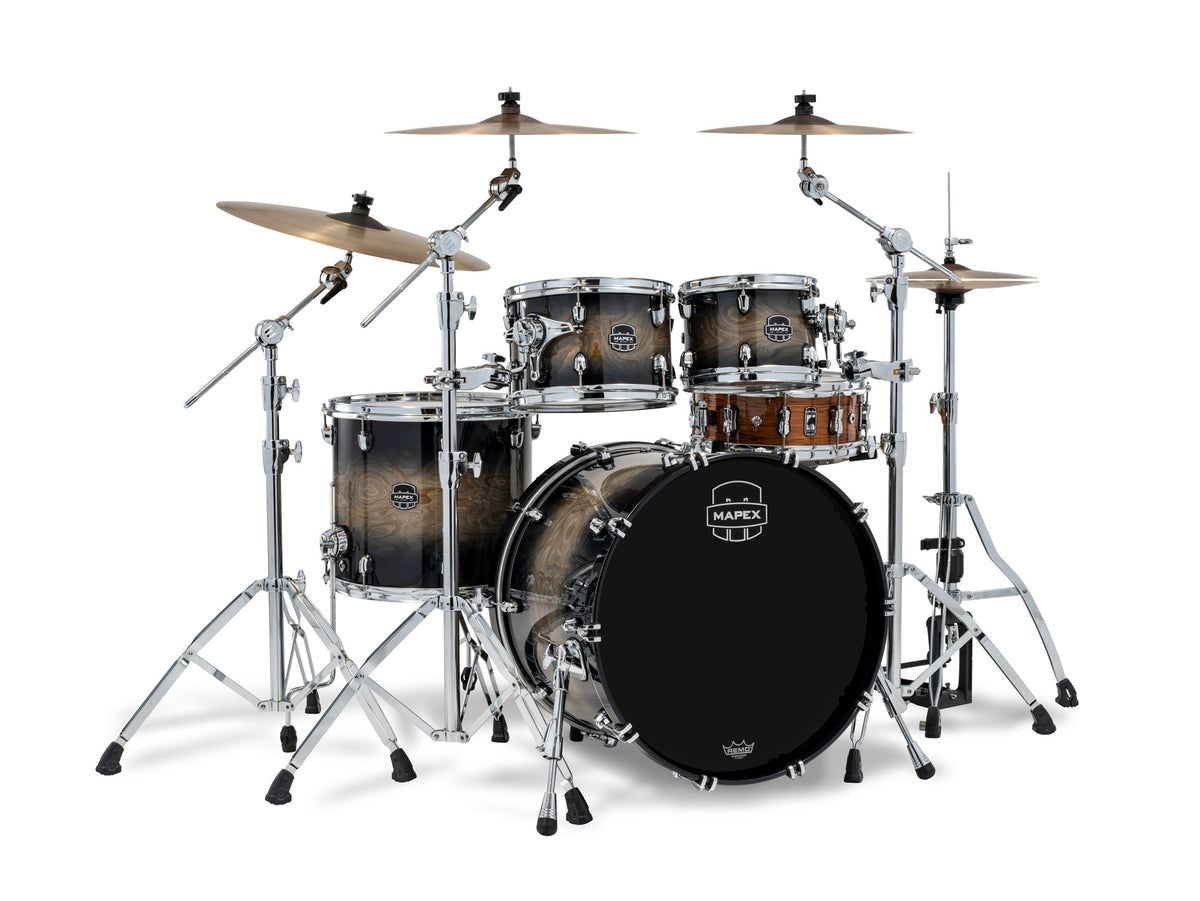 MAPEX SATURN 4 FUTS BLACK INK BURST