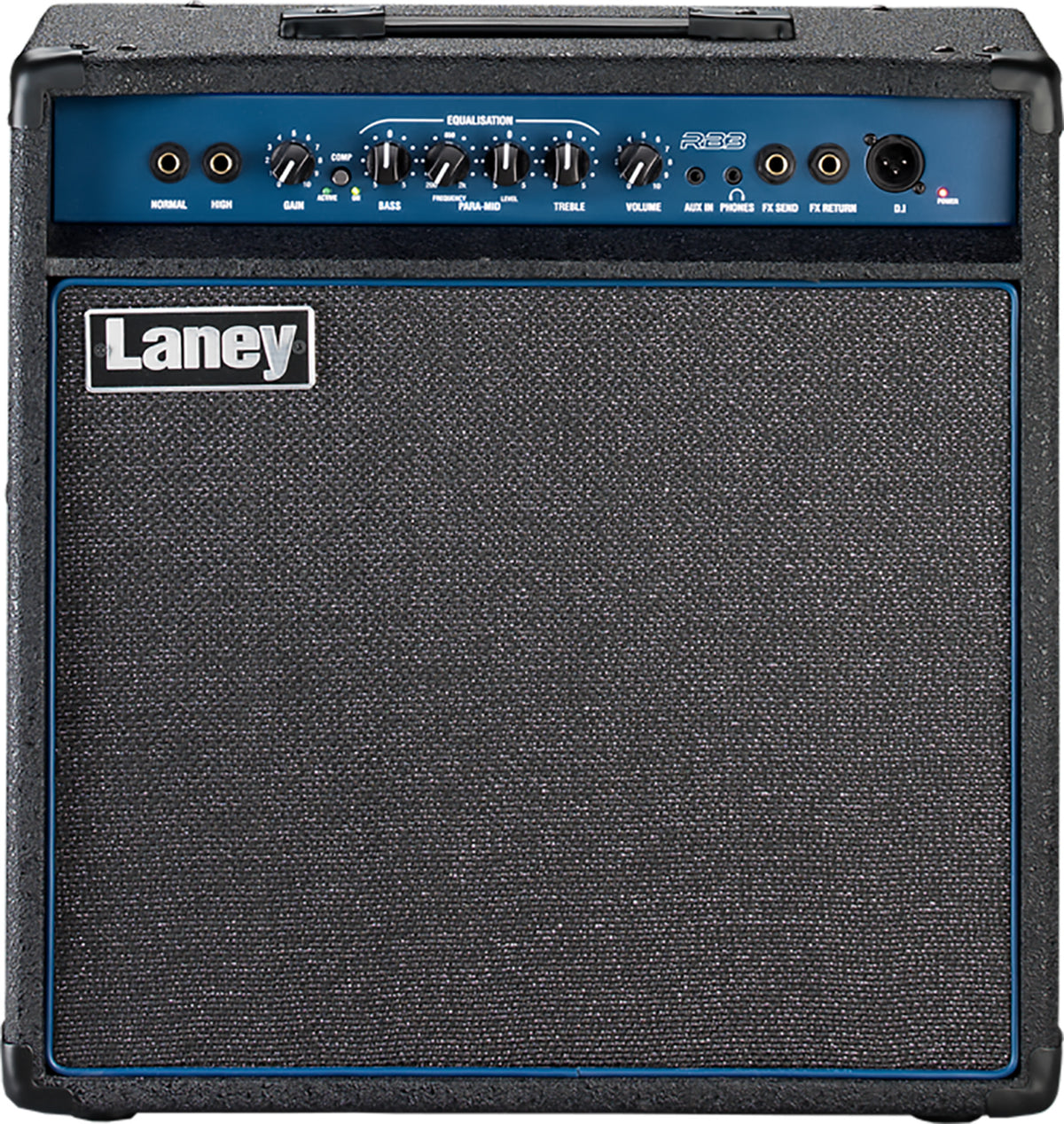 Combo 65W, HP 12" Custom Celestion, entrées active & passive, compresseur commutable, limiter