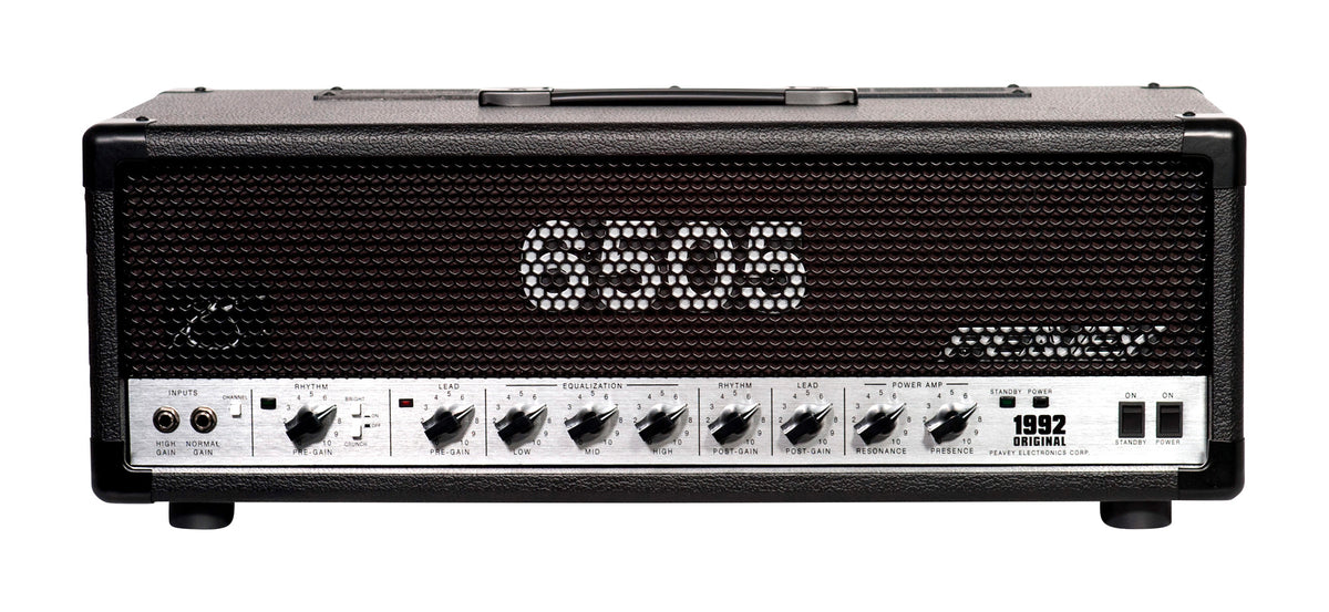 Tête amplifiée à lampes 120W, 2 canaux, EQ 3 bandes, reproduction fidèle du mythique Peavey 6505, finition noir