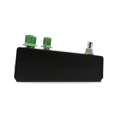Pédale NOBLE SCREAMER, overdrive et boost basée sur deux pédales légendaires, 100% analogique, noir et vert