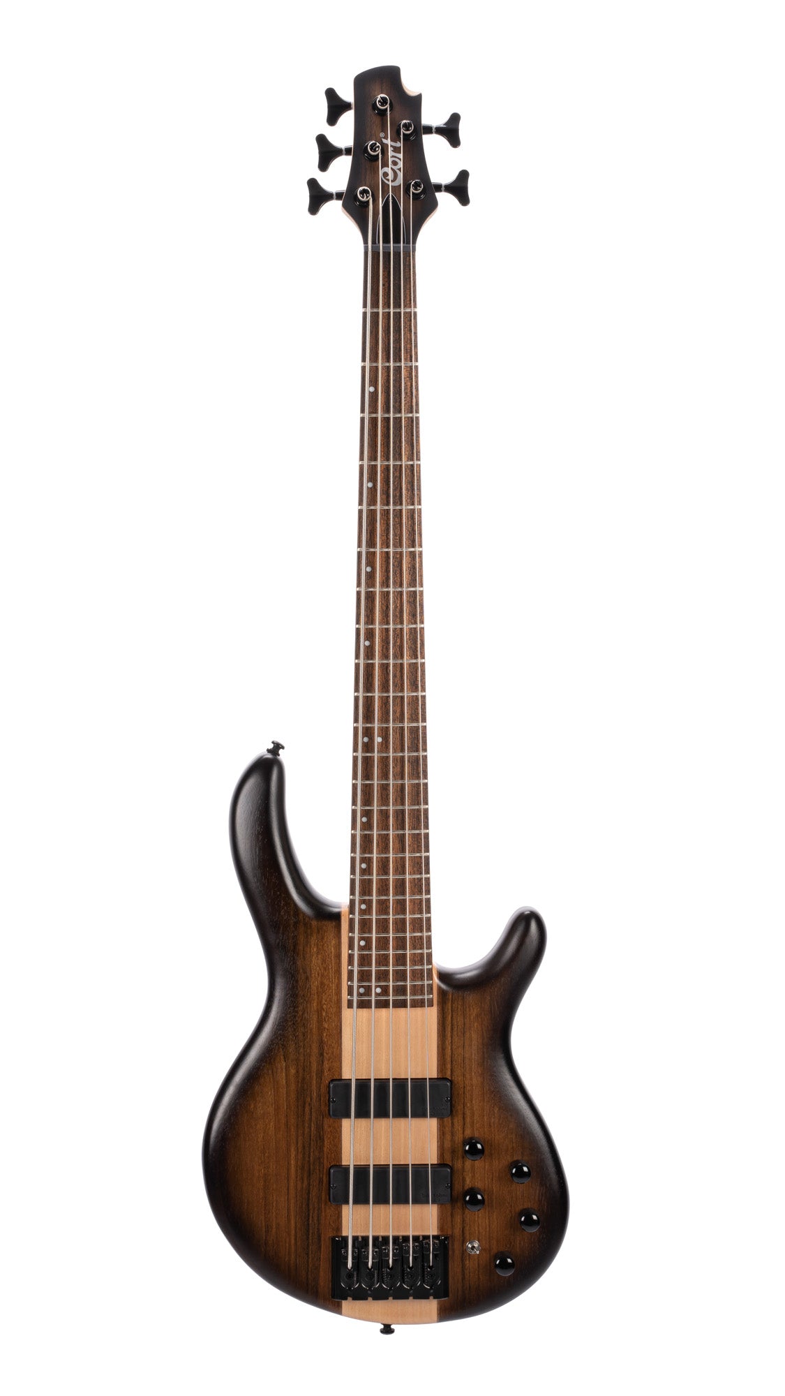 C5 Plus OVMH, corps acajou avec table ovangkol/érable, micros Bartolini MK-1 et préampli Markbass, brun antique dégradé
