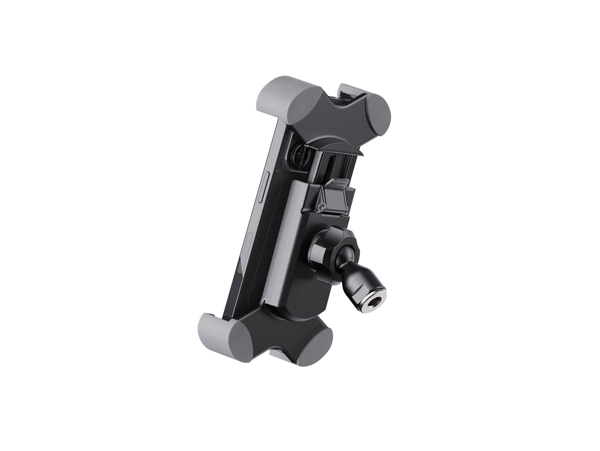 SUPPORT DE SMARTPHONE UNIVERSEL K&M 19753, FIXATION FILETAGE 3/8" ET 5/8", NOIR