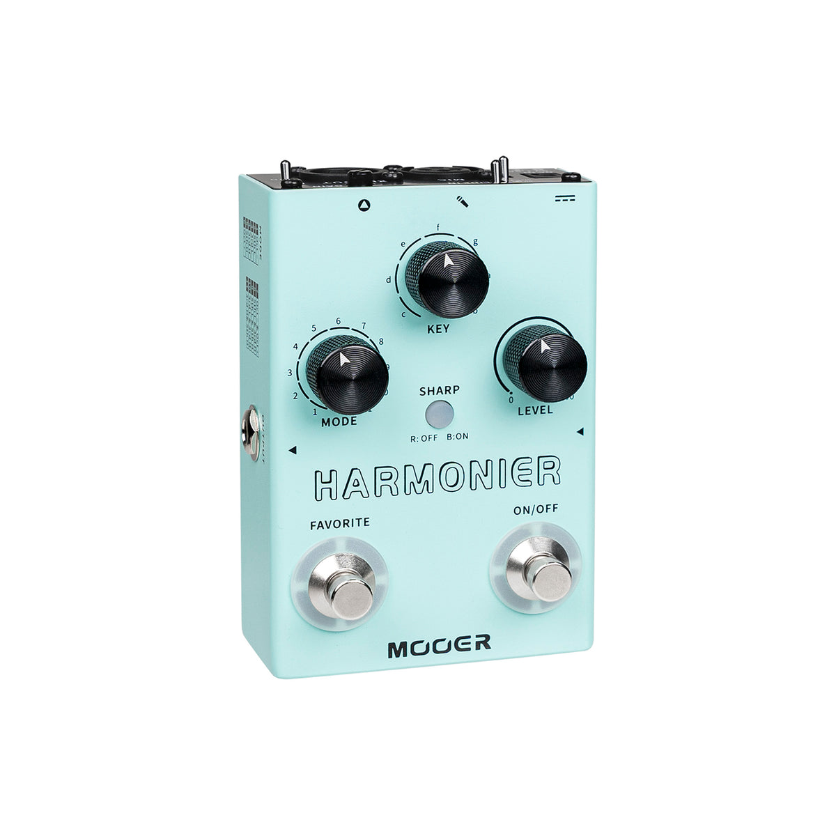 Pédale HARMONIER, 12 harmonisations vocales différentes, 11 modes harmoniques, boîtier métal, vert