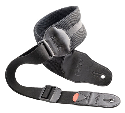Courroie modèle BREATHE, matière imperméable avec membrane respirante interne, largeur 8 cm, longueur 103 à 130 cm, noir