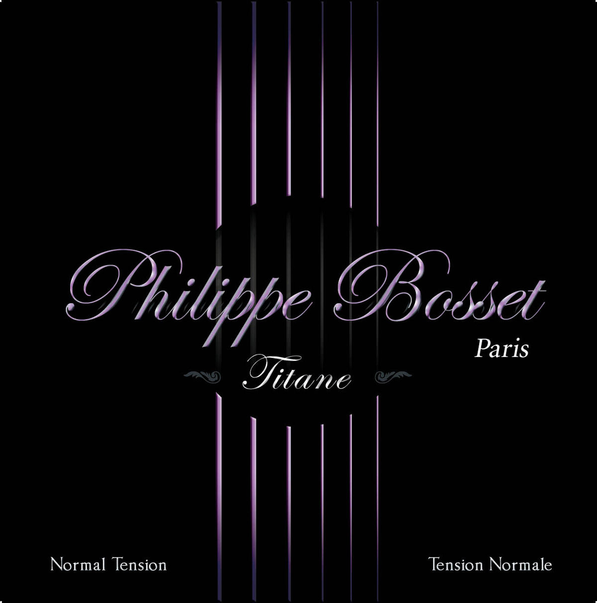 Jeu pour classique Titane, argent/nylon titane, tension normale