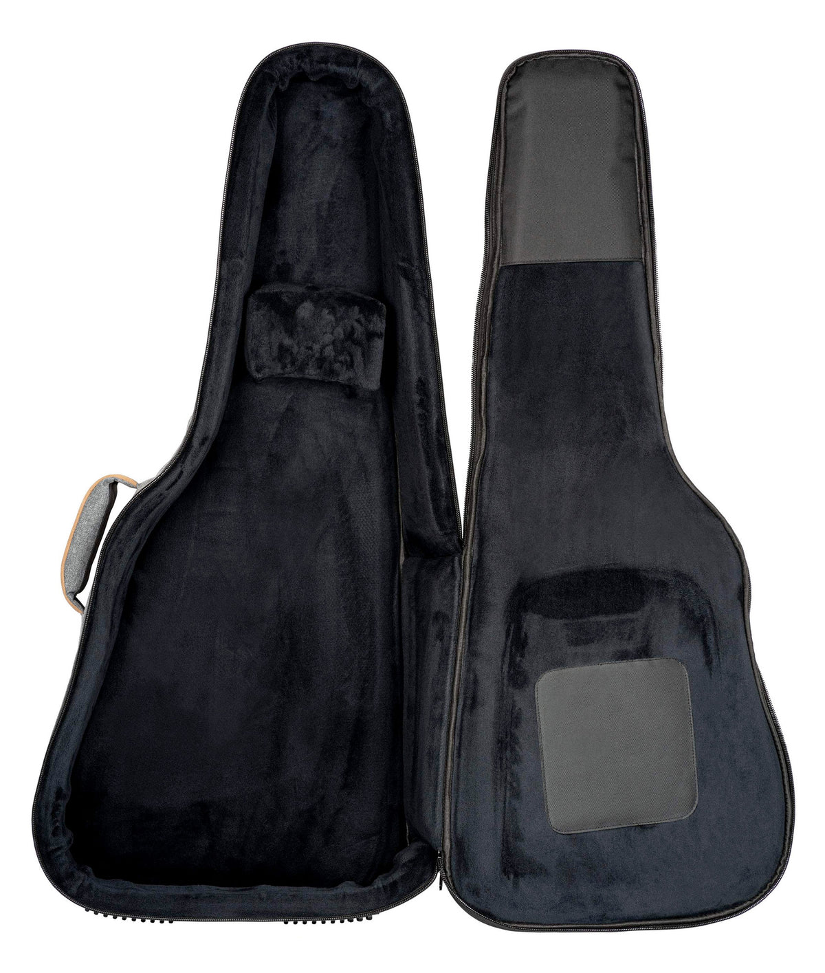 OGBDN-DLX-GY, housse Deluxe pour dreadnought, coton résistant et déperlant, rembourrage intérieur 20mm, 2 poches, noir