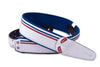 Righton Courroie Guitare Vegan Race Blanche