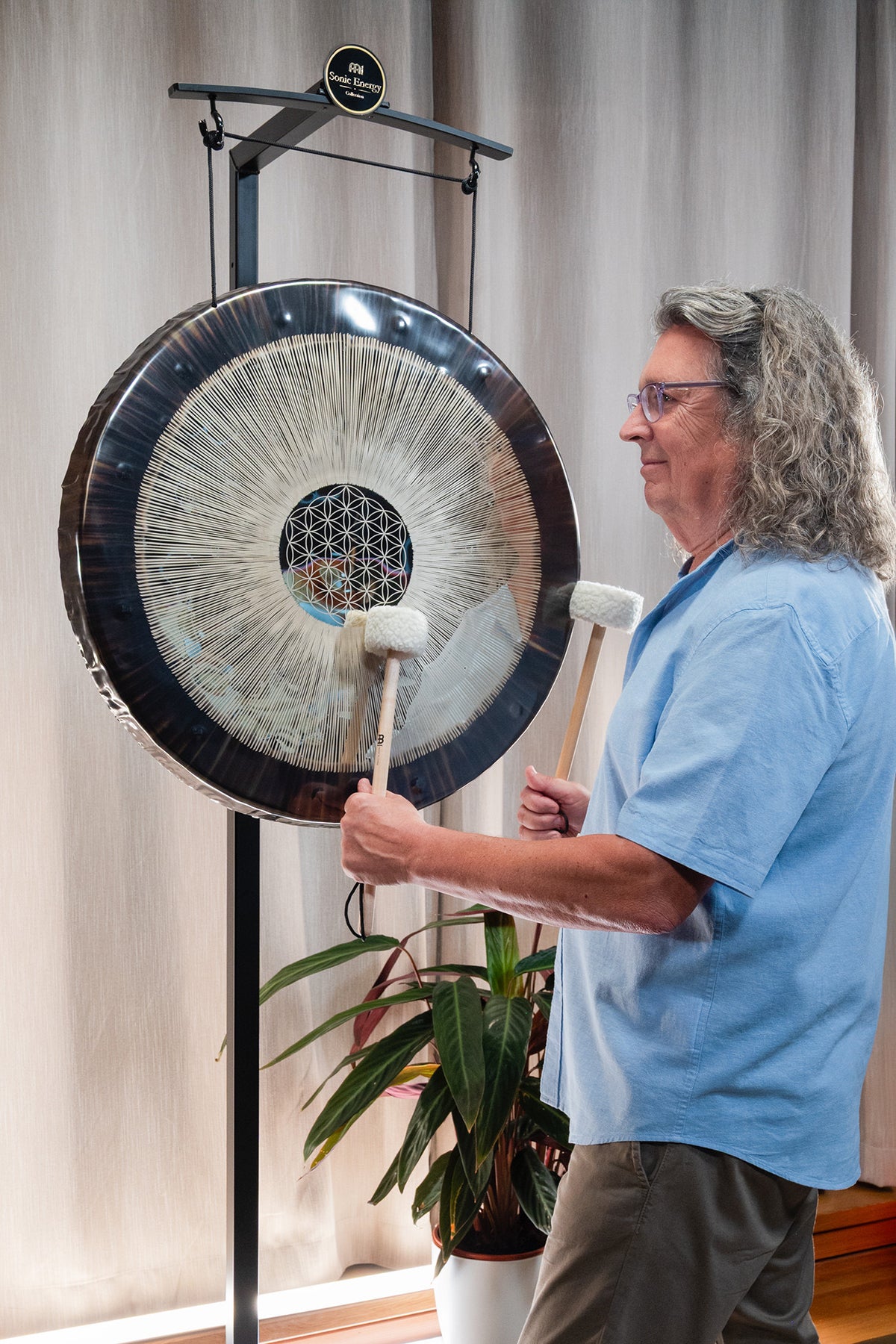 GONG SONIC ENERGY FLOWER OF LIFE 24"