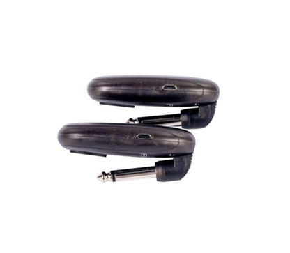 Système sans-fil pour guitare 4 canaux, émetteur et récepteur rechargeables, bande de fréquence 2.4 GHz, noir translucide