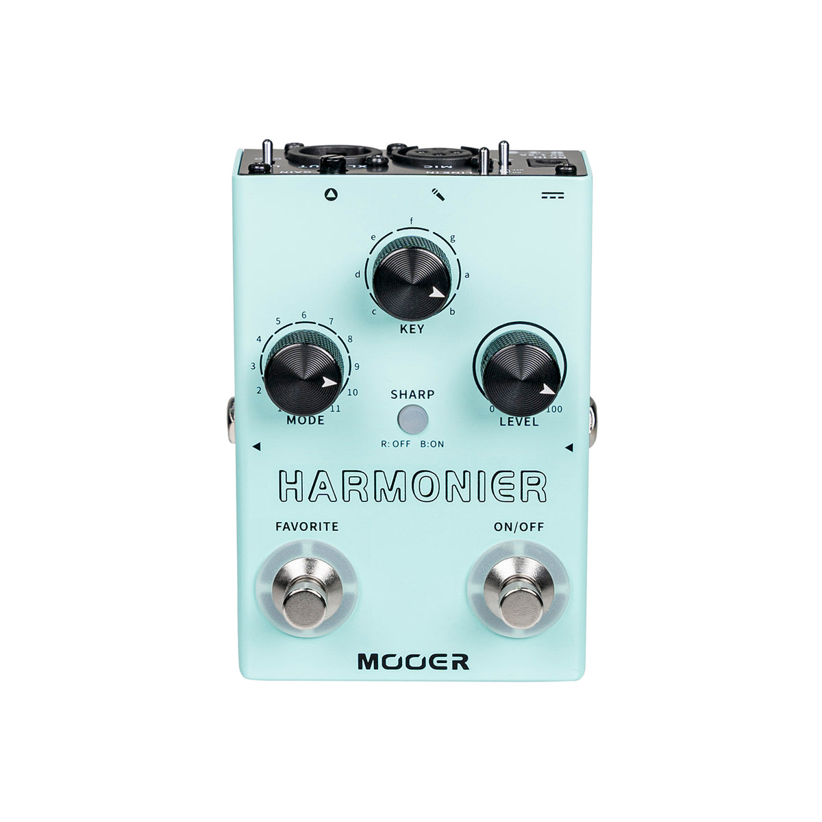 Pédale HARMONIER, 12 harmonisations vocales différentes, 11 modes harmoniques, boîtier métal, vert