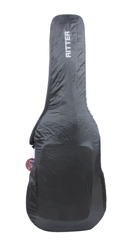 Protection anti-pluie pour housse de guitare dreadnought, noir
