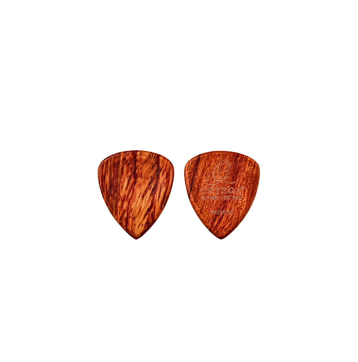 Set de 2 médiators en bois de padouk, épaisseur 2.5 mm