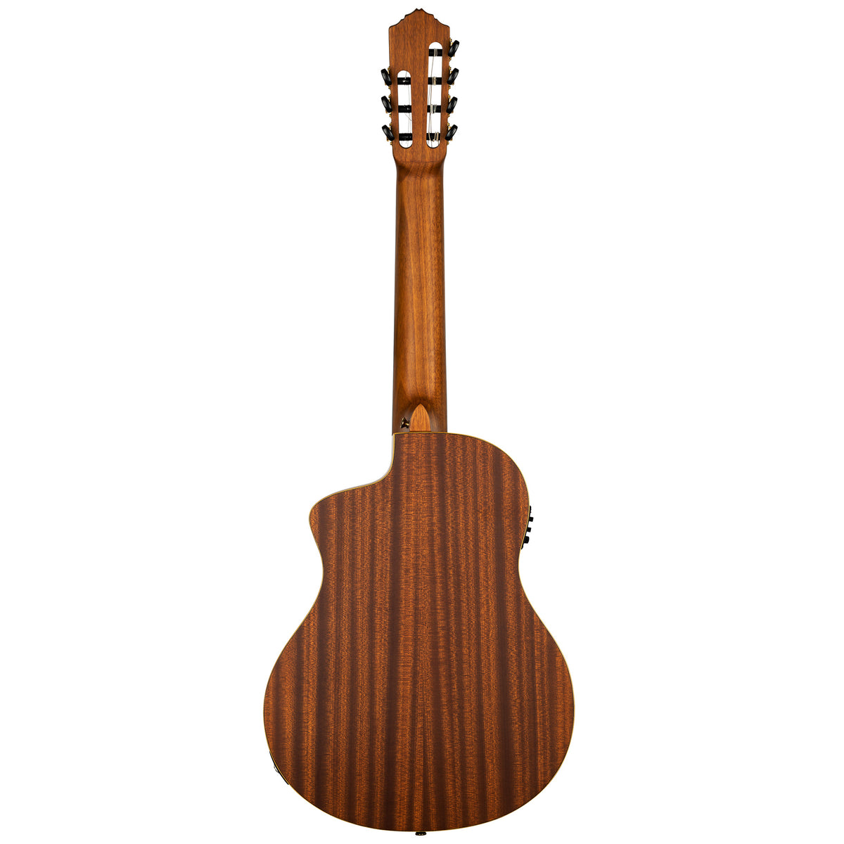 RCE133-7, modèle 7 cordes, pan coupé, EQ MagusPro, table épicéa massif, fond & éclisses sapele, housse, naturel satiné