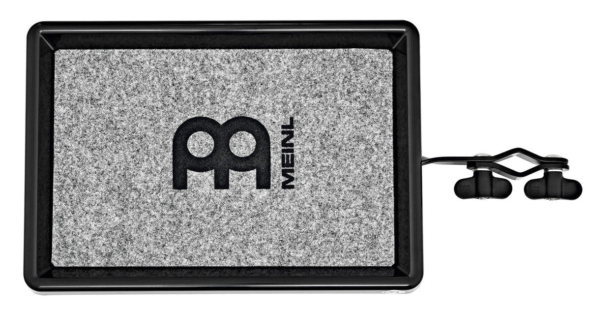 Plateau fibre petites percussions 28 x 17.8 cm, moquette antidérapante, inclinable, attache robuste, noir