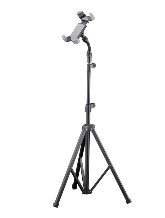 Support de tablette universel K&M 19759, sur pied.