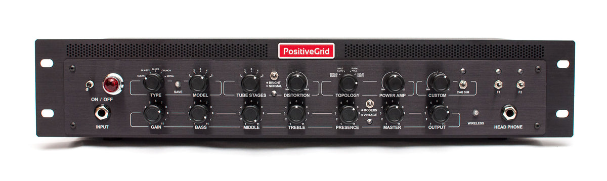 BIAS Rack Processor, rack non-amplifié pour guitare et basse, 3.85 kg, noir