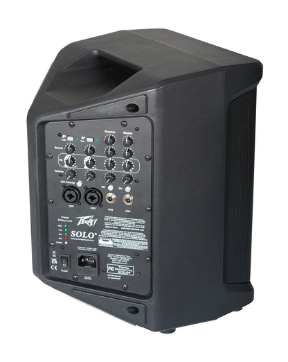 Système de sonorisation 90W, 3x tweeter 2,5", 1 woofer 6,5", 4 canaux, 2 entrées XLR, 2 entrées jack, Bluetooth, autonomie 10h