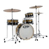 Kit de cascos PDP by DW New Yorker Daru Jones Signature Yellow to Black Sparkle Fade
