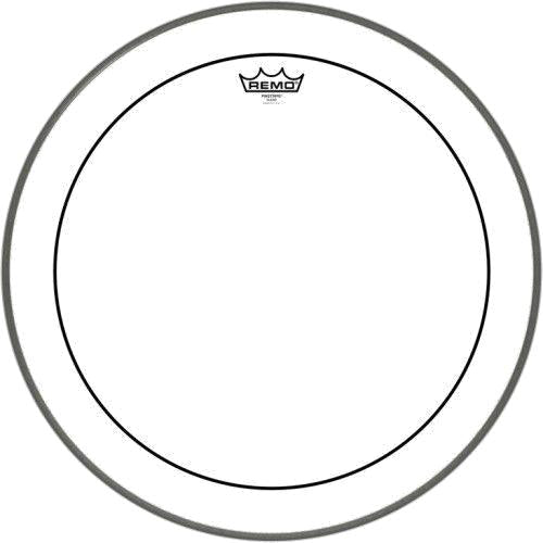 Parche de bombo Remo Pinstripe Clear de 20''