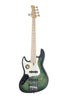 Marcus Miller V7 Swamp Ash Reissue-5 LH Transparent Green Satin