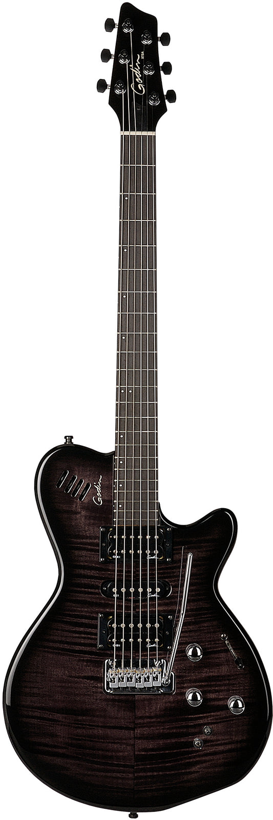 GODIN XT SA Trans Black Flame + Housse